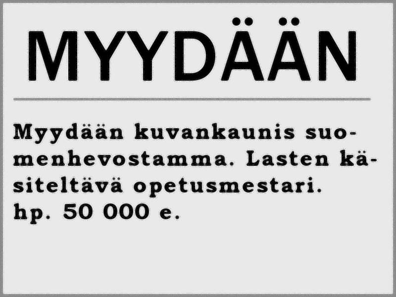 myyntiilmoitus